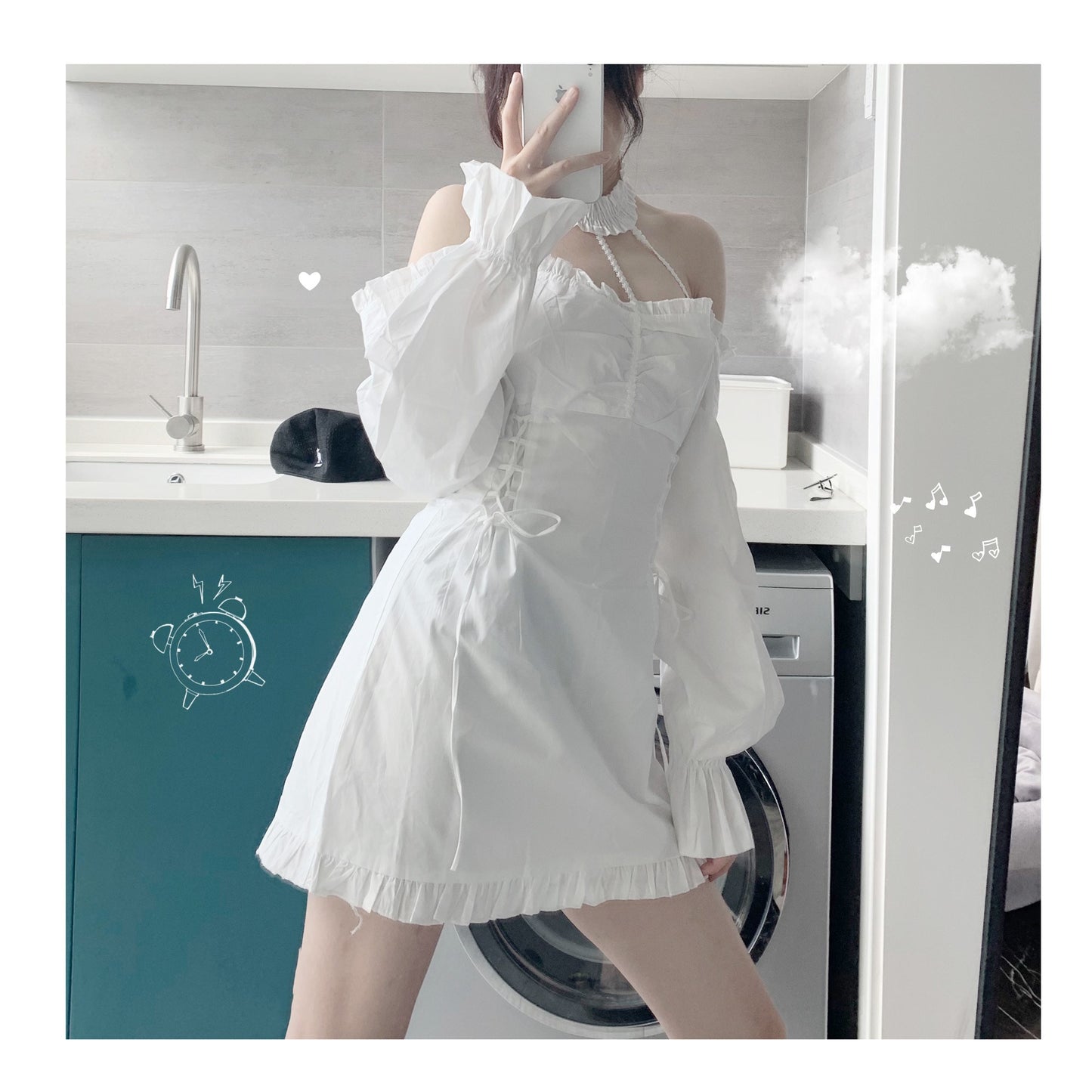 White Lolita Dress PL52075