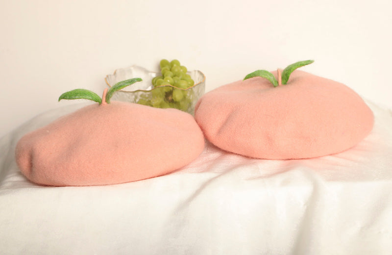 Pink peach beret PL50771