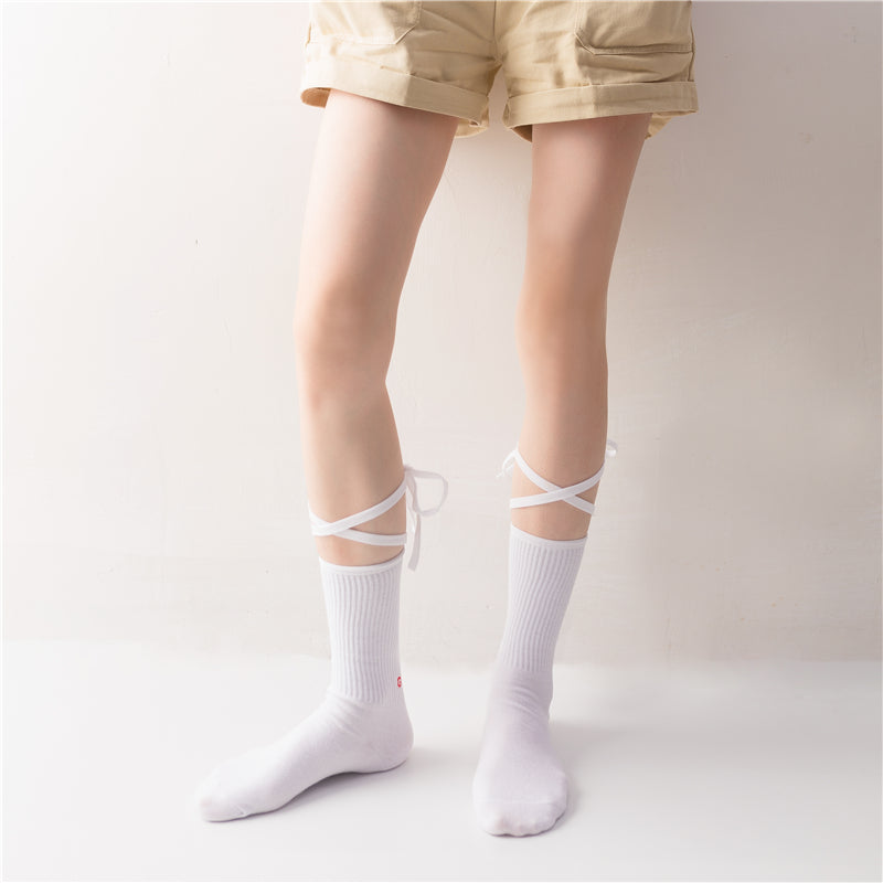 Cross strap socks PL20568