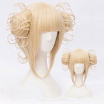 College wind milk golden wig PL10116