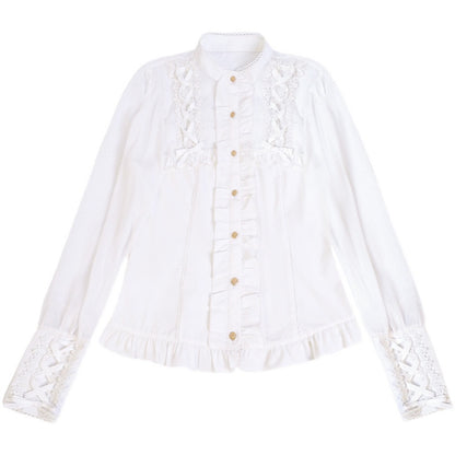 White long-sleeved bottoming shirt PL51768