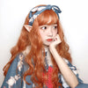 Lolita orange long roll wig PL20291