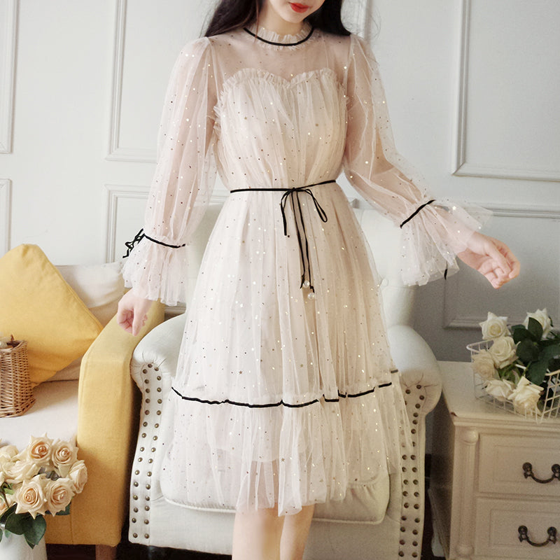 Lolita long sleeve mesh dress PL20348