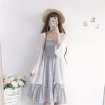 Plaid sling dress PL51234