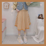 Yellow Striped  Skirt  PL52507