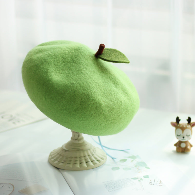 Green apple beret  PL21194