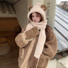 Cute plush hat scarf PL52020