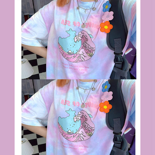 Gradient print t-shirt PL20447