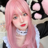 Lolita pink long straight wig PL51679