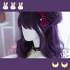 Purple gradient long curly wig PL50542