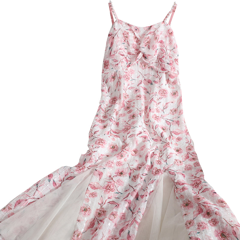 Sexy sweet suspender flower dress PL51460