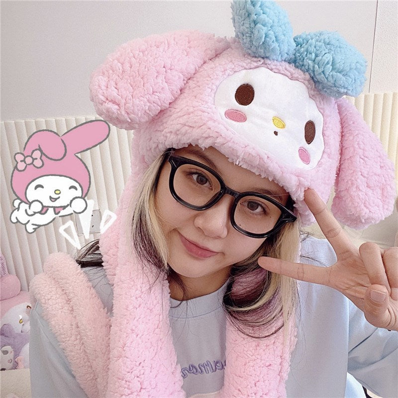 Cute cartoon scarf gloves PL52078