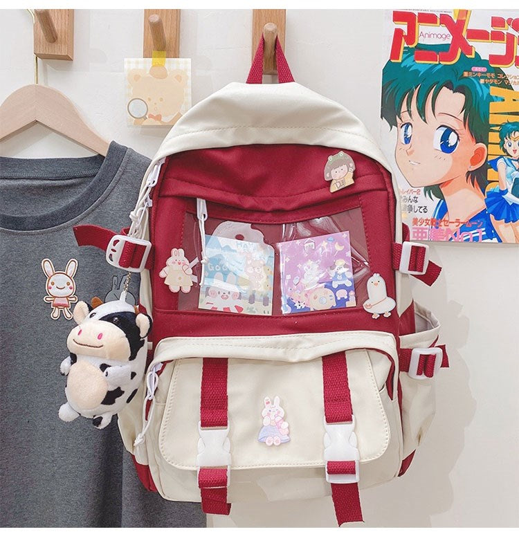 Cute Cow Pendant Backpack PL51295