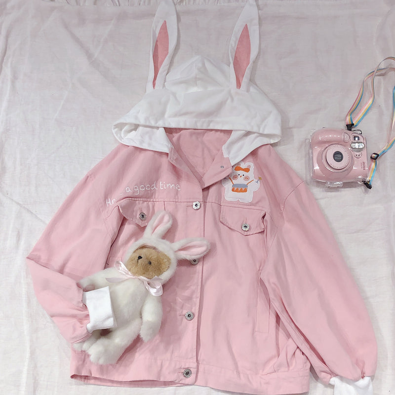 Cute Bunny Ear Jacket PL50588