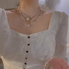 Bow Pearl Necklace PL51847