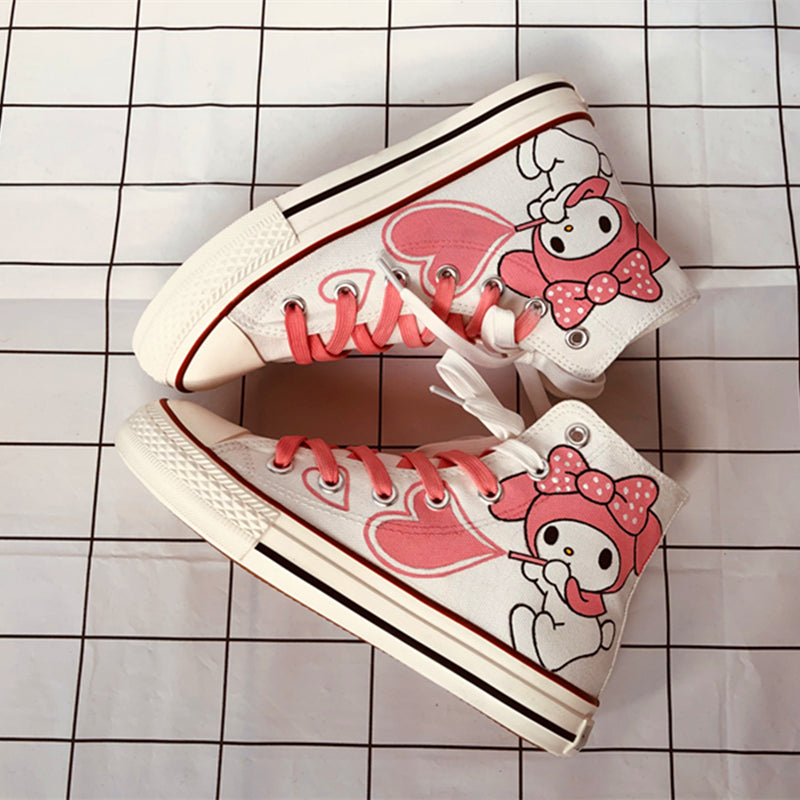 Lovely high-top canvas shoes PL51337