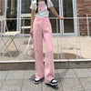 Pink High Waist Wide Leg Pants PL51644