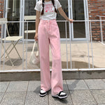 Pink High Waist Wide Leg Pants PL51644