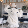 Cute bear ears plush jacket PL51840