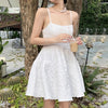 White High Waist Slip Dress  PL52390