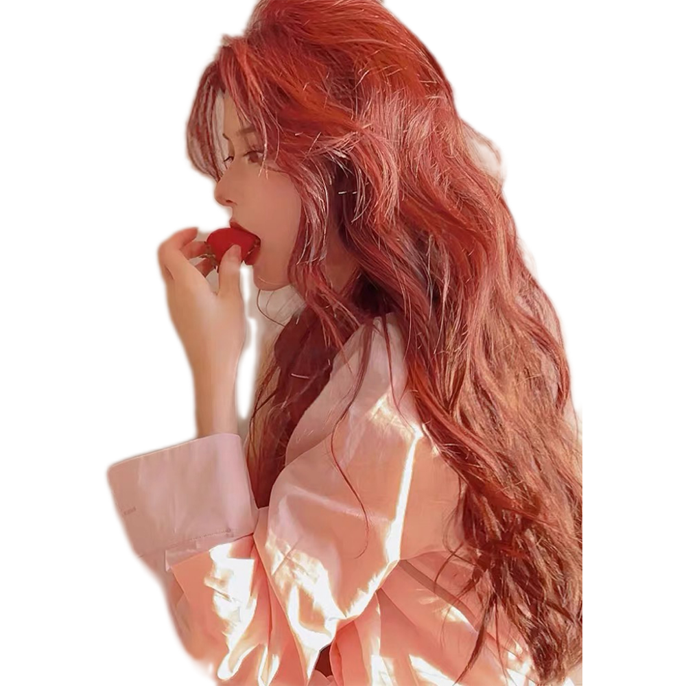 RED LONG CURLY HAIR  PL52623
