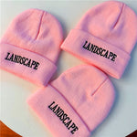 Cute pink letter hat PL50989