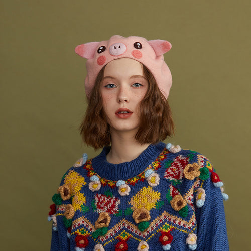 Piggy beret hat PL50180