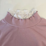 Cute lace trim bottoming shirt PL52025