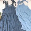 Small fresh suspender dress PL20624