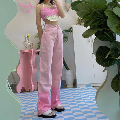 Pink gradient pants PL52138