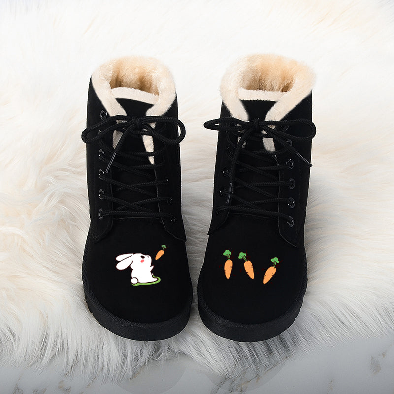 Rabbit + carrot plus velvet snow boots PL21016