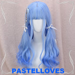 Blue-white fairy wig PL10233