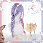 “Purple＆ Blue Love”Long Curly Wig PL51804