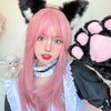 Lolita pink long straight wig PL51679