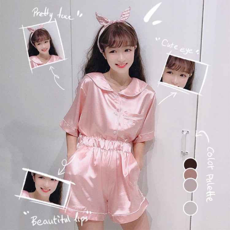 Cute short-sleeved home service suit PL20440