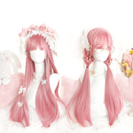 Lolita long pink wig PL50377