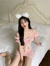 Pink bow dress PL51602