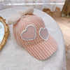 Cute peach heart peaked cap  PL52722