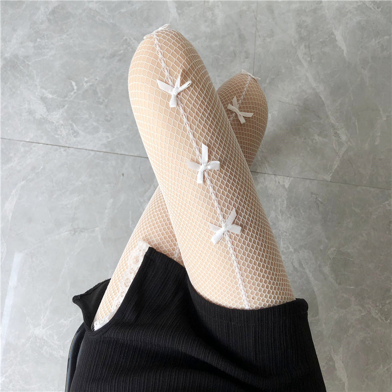 Bow lace socks PL52052