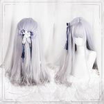 Lolita purple gray gradient wig PL20285