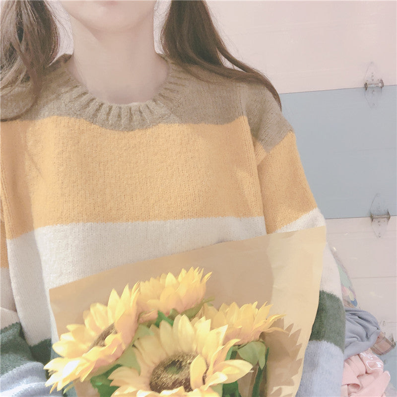 Pastelloves striped sweater PL21096