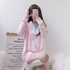 pastel pink hoodie PL50234