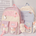 Cute bear pendant backpack PL52055