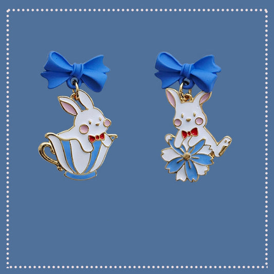 Lolita Rabbit Cat Stud Earrings  PL52558