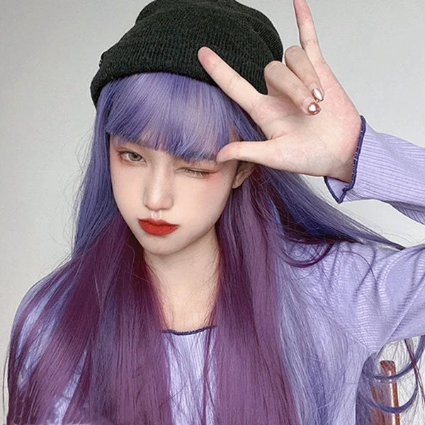 Purple gradient wig PL50575