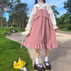 Cute all-match suspender skirt + shirt PL51331