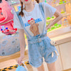 Cute bear strap jeans PL51645