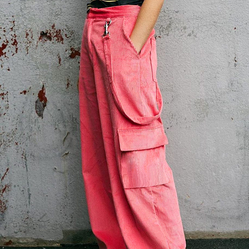 Corduroy straight pants PL20894