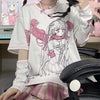 Harajuku cartoon print top PL51536