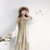 Plaid sling dress PL51234